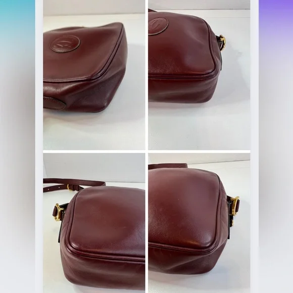 Cartier must de Paris Leather Bordeaux Crossbody